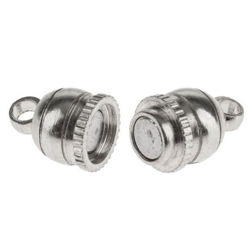 Mágneses fém záróelem 10x6 mm 3 db/cs