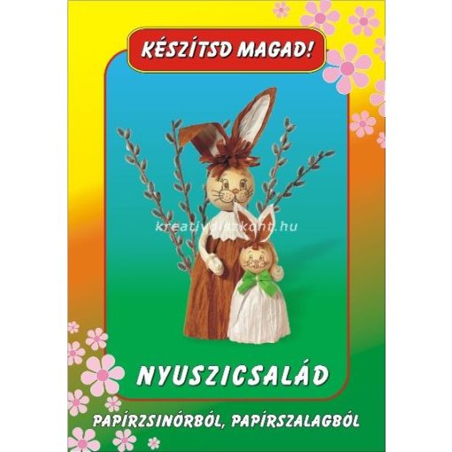 Papírszalag figura Nyuszi család