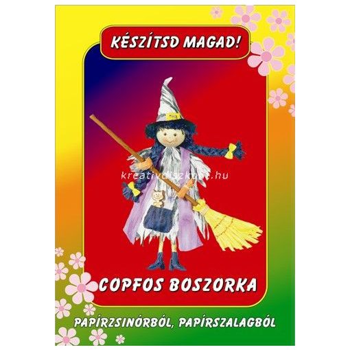 Papírszalag figura Copfos boszorka