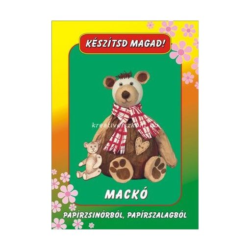 Papírszalag figura Mackó