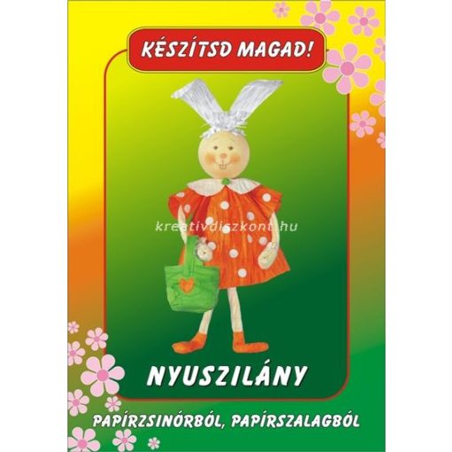 Papírszalag figura Nyuszilány