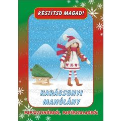 Papírszalag figura Karácsonyi manólány