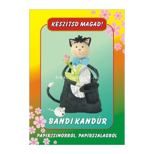 Papírszalag figura Bandi kandúr