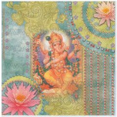 Szalvéta Ganesha és Lakshmi