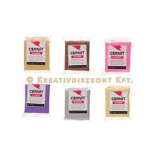 Cernit Glamour süthető gyurma 56 g - ezüst CG - 080